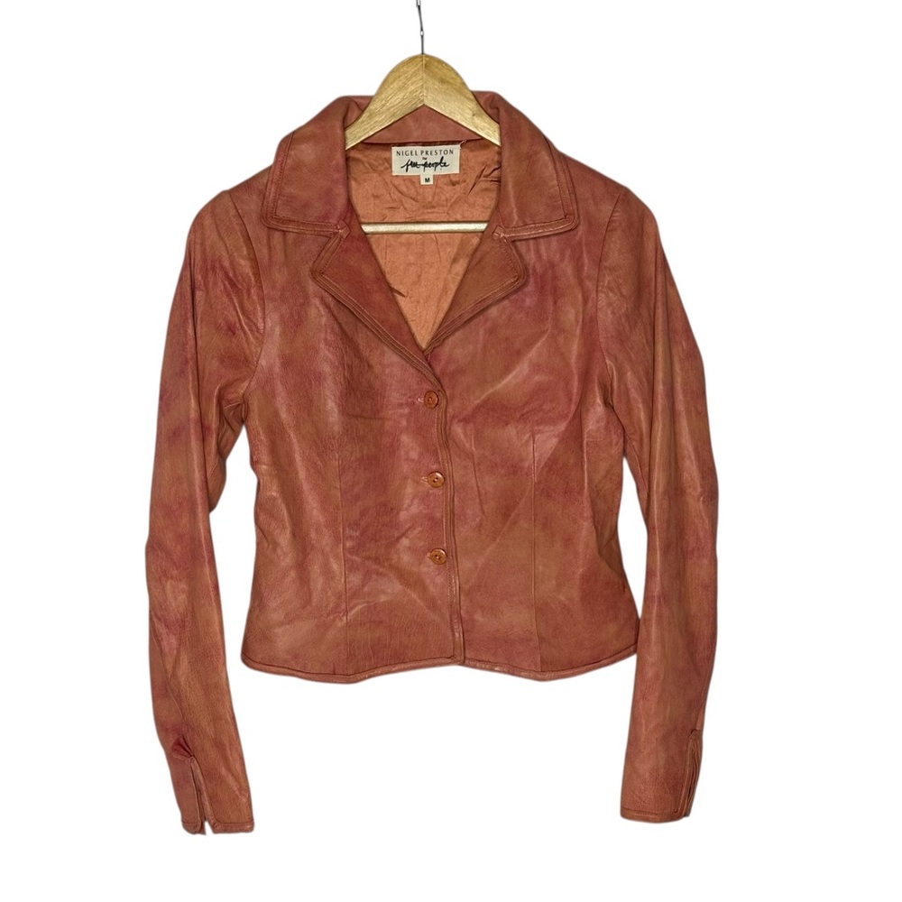 NEW Nigel Preston for Free People Little Heart Bolero Lambskin Leather Jacket m - Picture 4 of 13